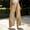 Khaki, variant on FEIIBMOYRIA Women's Dress Pants Smooth Drape Elegant High Waist Wrap Front Tie Wide Leg Pants Loose Elegant Daily Office Business Casual Culottes