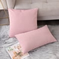 thumbnail image 6 of Throw Pillow Covers 26x26 - Decorative Pillows for Couch Set of 2 Rustic Linen Striped Cushion Cover Soft Large Pillowcase for Bedding Decor, Sofa, Outdoor Farmhouse Home Fall Colored Red, 6 of 6