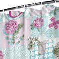 thumbnail image 3 of Pioneer Flower Floral Print Pattern Shower Curtain 36"x72" ,Bathroom Decorative Shower Curtains Set with 12 Hooks,Modern Waterproof Washable Shower Curtain, 3 of 6