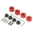 thumbnail image 1 of DEWIN RC Cubo de Rueda Hexagonal Aleación de Aluminio 14 mm Diámetro 5,5 mm 7 mm Espesor Juego de Accesorios Juego(Rojo), 1 of 5