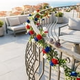 thumbnail image 4 of Patriotic Red White and Blue Vine for Independence Day - 4th of July Garland Patriotic Garland for Mantle Table Centerpiece, 250th Anniversary Memorial Hanging Decor, 4 of 5