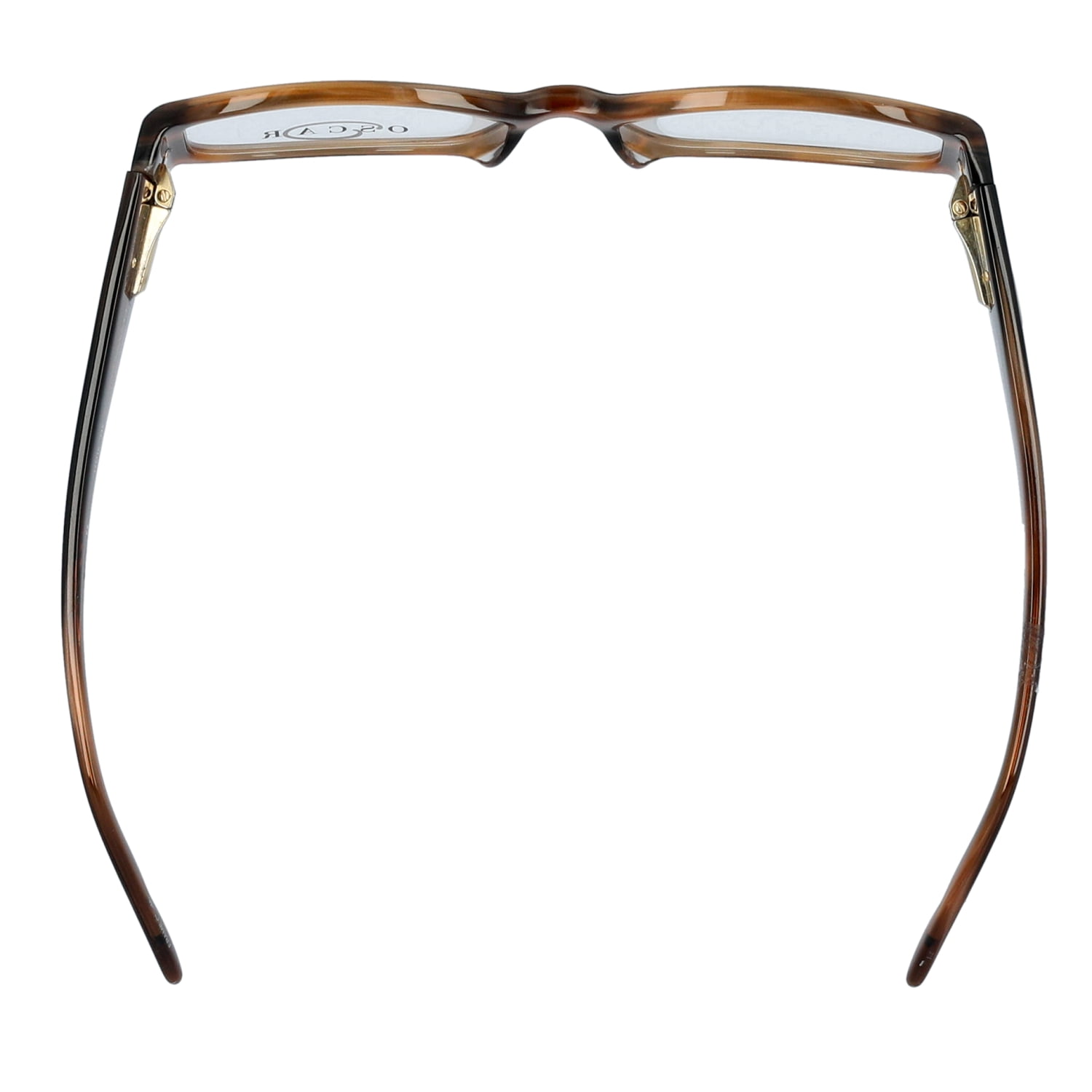 Oscar Women's OSL702 Round Prescription Eyeglasses with Case, Brown