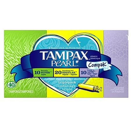 Tampax Compak Pearl Multipak 40ct