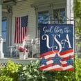 thumbnail image 5 of God Bless the USA Memorial Day Garden Flag Double Sided, American July 4th Red Blue White Star Stripe Decorative House Yard Outdoor Large Decor, Summer Patriotic Home Outside 28 x 40, 5 of 6