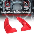 thumbnail image 3 of 1 Pair Steering Wheel Shift Paddle Extensions for 2015-2021 Dodge Charger Challenger Durango/For Jeep Cherokee 2019-2021/For Chrysler 300 300S 2015-2021, Red, 3 of 3