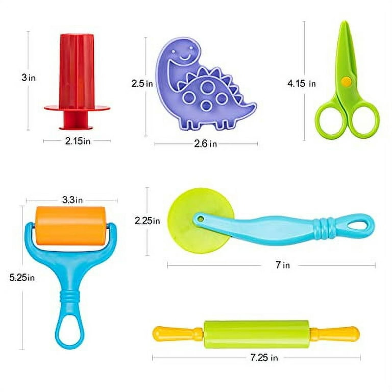 Play Dough Accessories For Kids, 27Pcs PlayDough Tools Sets, Molds Scissors  Rolling Pin with Storage Bag, Art Clay Dough Gift for Toddlers B on OnBuy