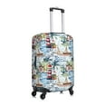 thumbnail image 3 of Picia Watercolor Sailboat Luggage Protector Cover Thicken Suitcase Protector Cover Fit 18-32 Inch Luggage-Large, 3 of 9