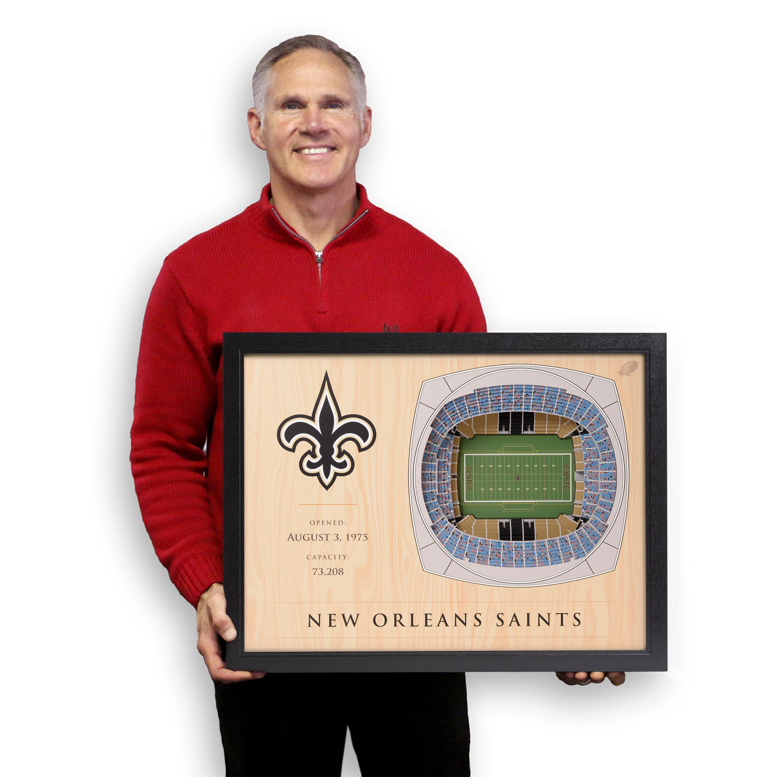 YouTheFan NFL New Orleans Saints 25-layer Stadiumview Wall Art
