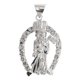 thumbnail image 2 of JOYARIS Dije Corona Santa Muerte Con Zirconias En Plata 925 + Cadena DM-0000530, 2 of 4