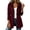 Wine women's waterproof hooded jacket a1, variant on thefmos Women's Fall Winter Hooded Zip Up Coat Waterproof Outerwear Casual Basic Solid Drawstring Jacket Long Sleeve Warm Fashion Outwear for Daily Wear, Wine L
