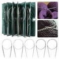thumbnail image 4 of Stainless Steel Hollow Knitted Sweater Straight Needle Knitting Tool Set, 4 of 10