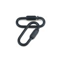 thumbnail image 3 of Quluxe Conector de enlace rápido de cadena M4 de 4 mm con bloqueo de cadena en forma de D resistente, negro (paquete de 6), 3 of 5