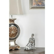 AFD Glass Mosaic Sitting Lady in Silver