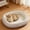 Gray, variant on Oval Enclosed Pet Bed, Double-Layer Corduroy Cat Bed Insulated Washable Pet Nest with Neck Support for Cats & Small Dogs