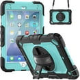 thumbnail image 2 of For iPad Mini 5th/4th Generation Case 7.9 inch 2019/2015, 360 Rotating Shockproof Cover with Stand, Screen Protector, Shoulder Strap, Sky Blue PC, 2 of 7