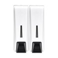 thumbnail image 2 of Wall Hanging Manual Dispenser Modern Shower Dispenser Bathroom Shower Dispensers for Hotels Household Office Restaurants botella doble blanca perfecl Dispensador de jabón, 2 of 7