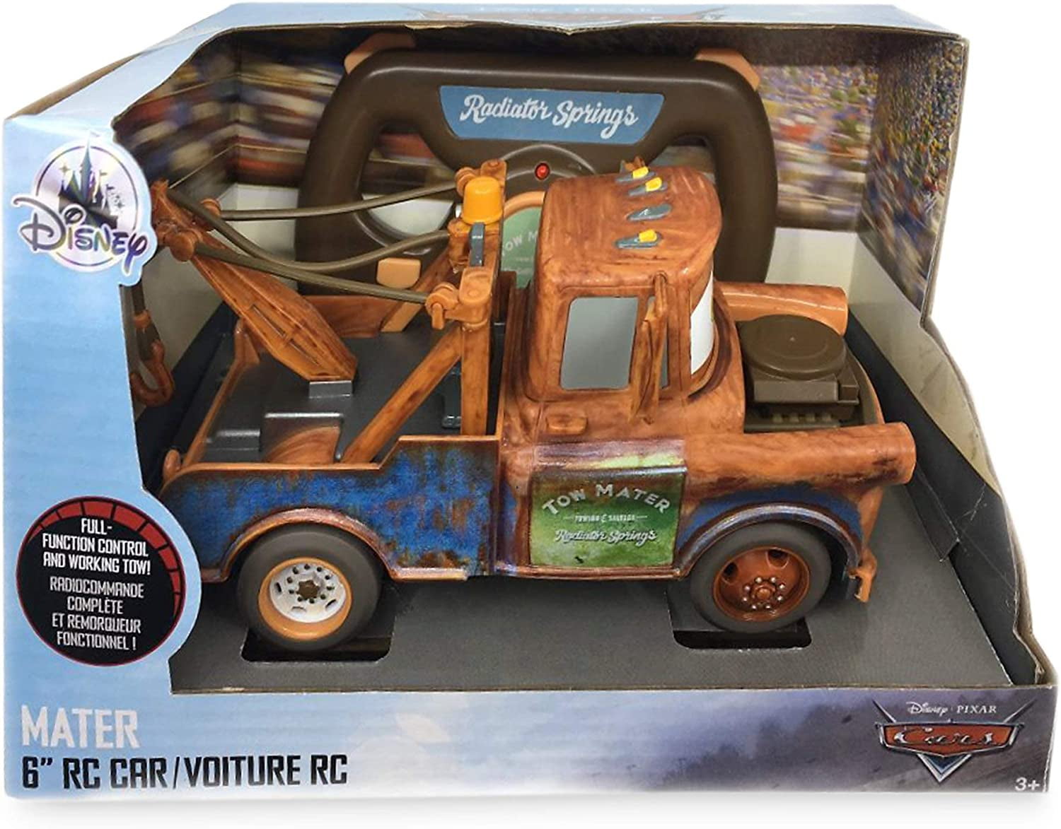 Disney Pixar Cars Kids Radio Racer RC Tow Mater Vehicle with Wheel