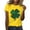 Yellow, variant on Aayomet St Patrick's Day Tops For Women Casual Womens Short Sleeve Crewneck Shirts Loose Casual Tee T-Shirt,Yellow M