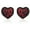 Red, variant on Women Heart Shape Lace Silicone Breast Pads Adhesive Reusable Nipple Covers Pasties Bra for Parties and Music Festivals