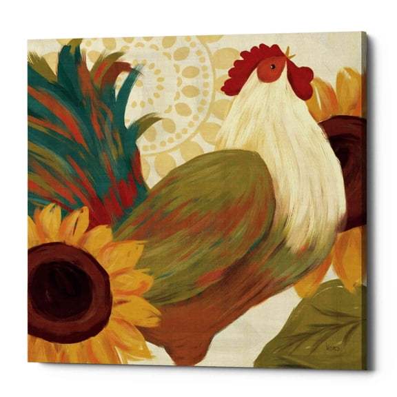 Epic Graffiti 'Spice Roosters I' by Veronique Charron, Canvas Wall Art, 18"x18"