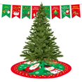thumbnail image 4 of Alfombra de falda de árbol de Navidad, decoración de Año Nuevo, adornos de falda de árbol, suministros festivos para fiestas, 90CM, 4 of 4
