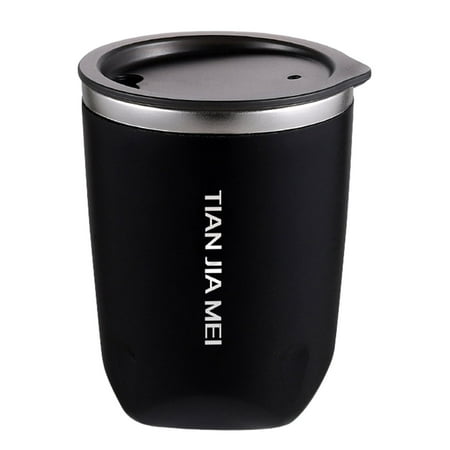 witspace 300ML/10oz Travel Coffee Mug with lid Stainless Steel Insulated Coffee Mug Thermal Cup Men and Women Delicate Portable Cup Reusable