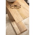 thumbnail image 3 of Kate and Laurel Thaxter Modern Mango Wood C-Table, 20 x 10 x 28, Natural Wood, Transitional Wooden C-Shaped Table for Use as Bedroom Nightstand or Living Room Decor, 3 of 9