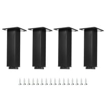 6 Inch Furniture Leg, Adjustable Table Legs, Metal Cabinet Legs Extension for Table, Sofa,Set of 4