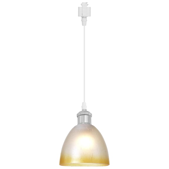 Kiven H-Type track lighting pendants,Modern h track pendant lights with Glass Globe,1-Light Track Lighting Fixture for Kitchen Island Hallway Restaurant,Silver Socket
