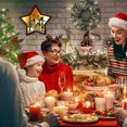 thumbnail image 3 of Adornos Navideños Xihbxyly de Madera Forma Estrella Cinco Puntas luminosas, 3 of 7