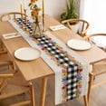 thumbnail image 3 of Colorful Flowers Table Runner - 120 Inch Long Spring Floral Elegant Pastoral Rustic Cotton and Linen Blended Dress Scarves Farmhouse Table Runner for Kitchen Dining, Coffee Table, 13" x 120", 3 of 8