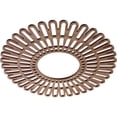thumbnail image 2 of Ekena Millwork 16"OD x 6"ID x 1/4"T Cornelius Wood Fretwork Pierced Ceiling Medallion, Walnut, 2 of 3