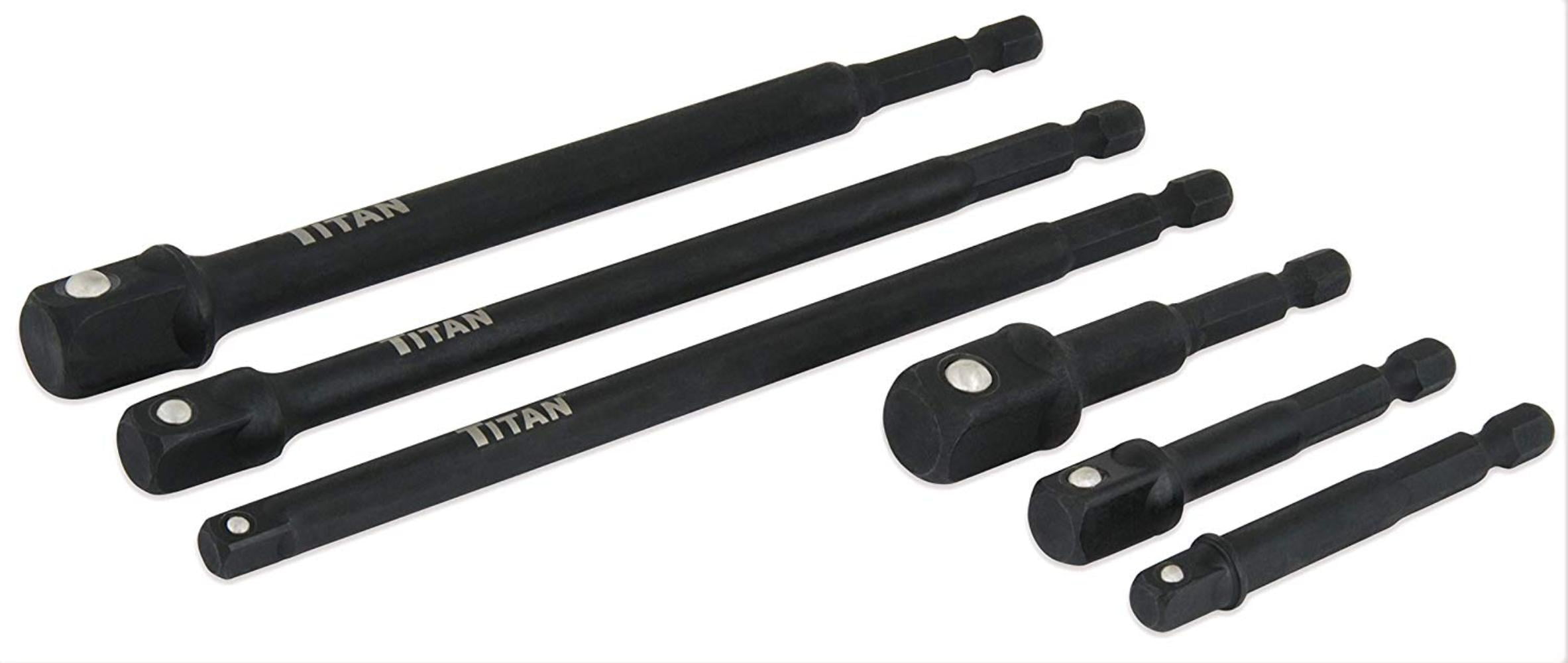 12087 6Piece Impact Socket Adapter Set, Impact grade socket adapters