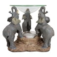 thumbnail image 5 of Ebros Trio Elephants Oil Warmer Statue Wax Tart Burner Aroma Diffuser Figurine, 5 of 10