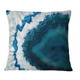 thumbnail image 2 of Designart Blue Brazilian Geode - Abstract Throw Pillow - 16x16, 2 of 5