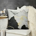 thumbnail image 2 of SHANXI Black Gold Grey Throw Pillow Covers  Texture Modern Decorative Pillow Cases for Couch Sofa Bed Home Decor 24x24in, 2 of 5