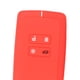 thumbnail image 5 of Funda para llave de coche, funda de silicona para llavero, protector único de 4 botones, regalo para coche Línea Blanca Roja, 5 of 8