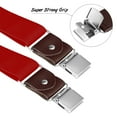 thumbnail image 2 of Buyless Fashion 2 Pack Suspenders for Men - 48" Elastic Adjustable Straps 1 1/4" - Y Shape - 5123-2-Red, 2 of 7