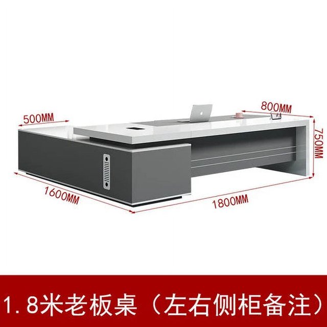 Boss Workbench Office Desks Wooden Keyboard Laptop Multifunctional Office Desks Drawers Storage Scrivania Angolare Furnitures My Lux Decor Round