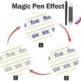 thumbnail image 4 of XmhyTop Paquete de 4 cuadernos de práctica mágica para niños, cuaderno de práctica de escritura a mano para niños, cuaderno mágico, cuaderno reutilizable para niños de 3 a 8 años, caligrafía, 4 of 4