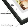 thumbnail image 2 of Americanflat Sleek Aluminum Floating Picture Frame - 8" x 10" - Black, 2 of 8