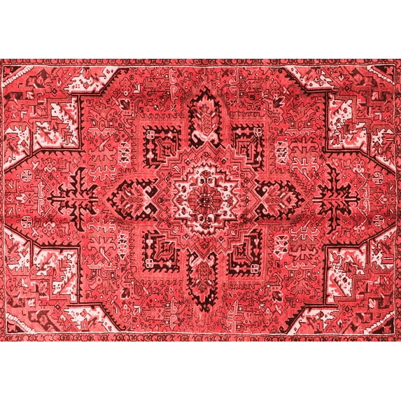 Ahgly Company Indoor Rectangle Persian Red Traditional Area Rugs, 7' x 10'
