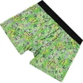 thumbnail image 6 of RICK AND MORTY Boxer Briefs Mens Boxer Briefs Underwear - Rick Sanchez & Morty Adult Boxers Green, X-Large, 6 of 7