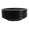thumbnail image 3 of Pack Of 6 Black Silk Melamine Round Appetizer Dessert Side Dishes Plates 7"D, 3 of 9