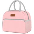 thumbnail image 1 of Coobiiya Bolsa de almuerzo para mujer, lonchera con estampado de vaca para mujeres y hombres adultos, aislada, reutilizable, pequeña, a prueba de fugas, linda lonchera para el trabajo, oficina, picnic, 1 of 4