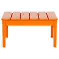 thumbnail image 5 of Polytrends  Shoreside HDPE  Eco-Friendly All Weather Square Modern 32" Conversation Table Orange, 5 of 5