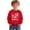 D Red, variant on Boys Sweatshirt Valentines Day Long Sleeve Graphic Print Crew Neck Casual Pullover for Kids Red 3 Years-4 Years