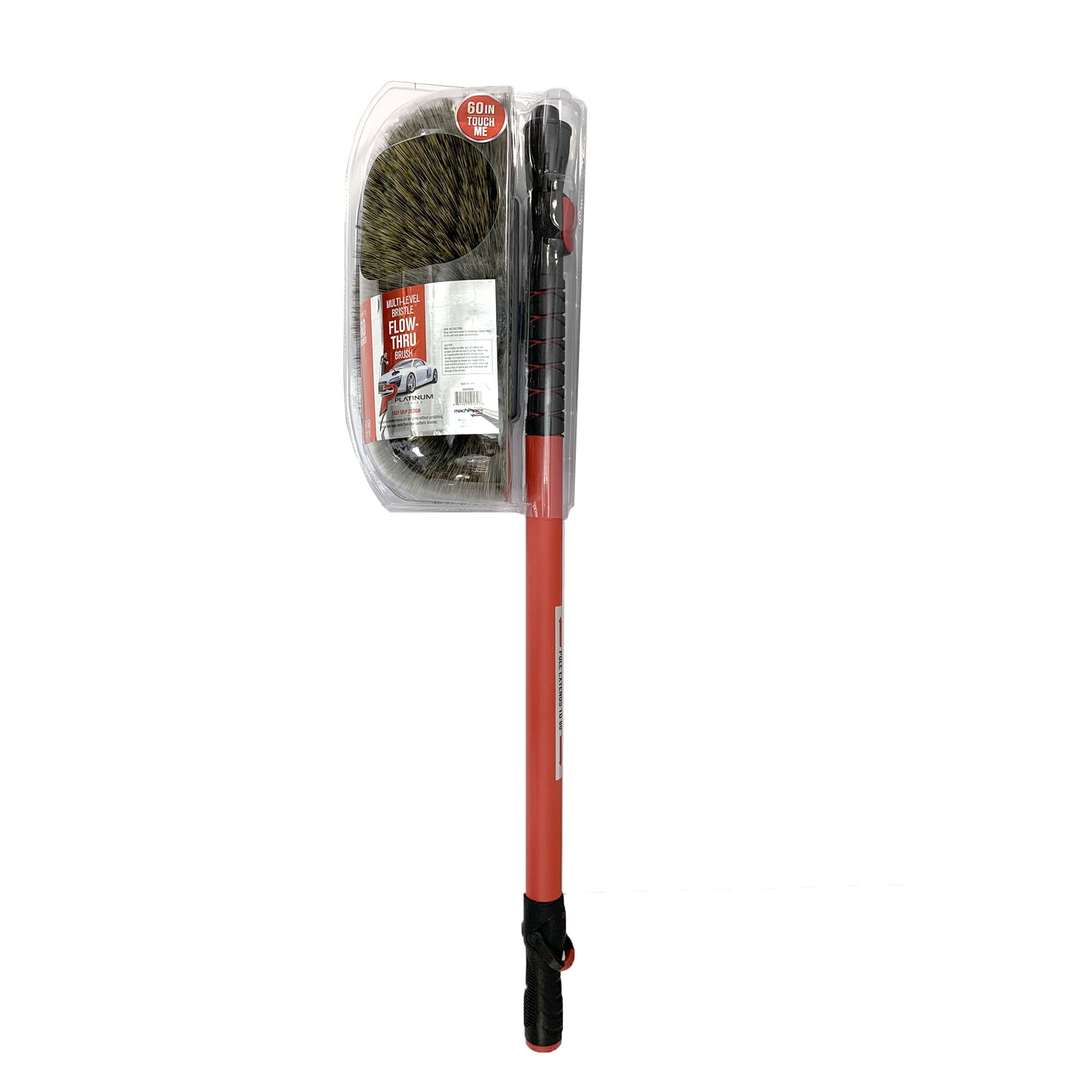 Platinum Series Flow Through Car Wash Brush 60 inch, Red Platinum Series Flow Through Car Wash Brush 60 inch, Red