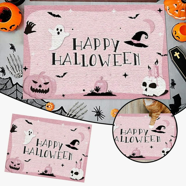 TIELUTT Halloween Flannel Carpet for Living Room and Bedroom Decorative Rug with Print Design Small Blankets Living Room Blanket Home Blankets Extra Large Throw Blanket Softest Blankets