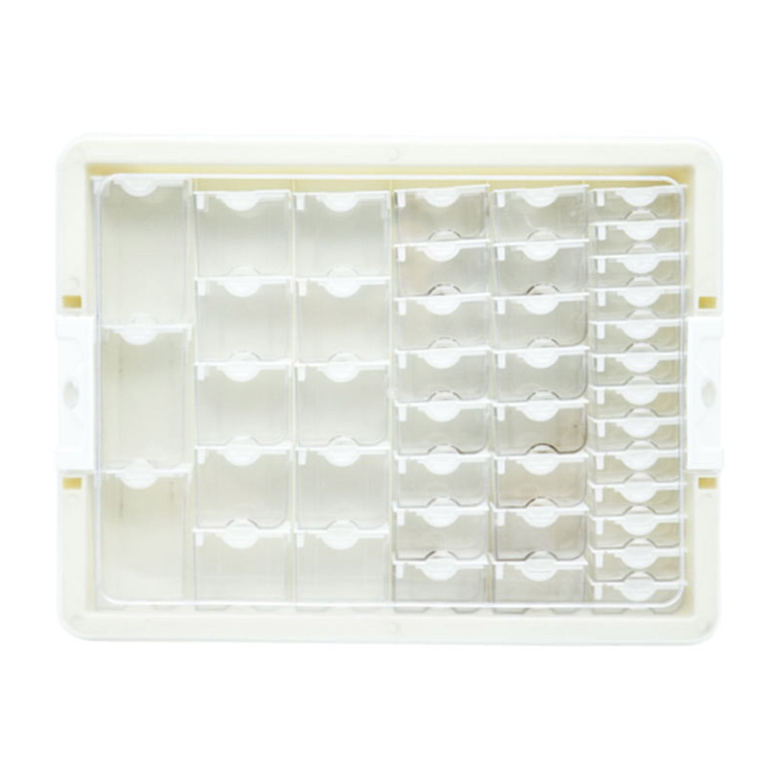 Versatile Jewelry Beads Organizers Small Accessories Storage Container with Compartments Transparents Lid Sorting Tray